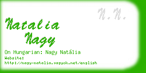 natalia nagy business card